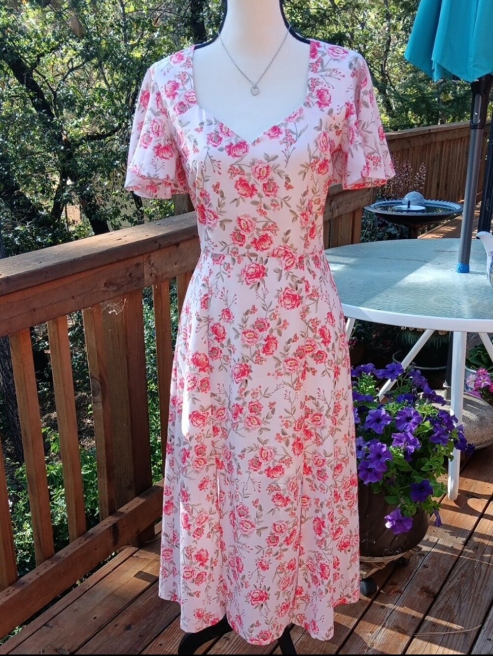 BB Dakota Endless Love Midi Dress. Cottagecore. Romantic. Soft Girl.